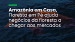 Amazônia em Casa, Floresta em Pé” ajuda negócios da floresta a chegar aos mercados