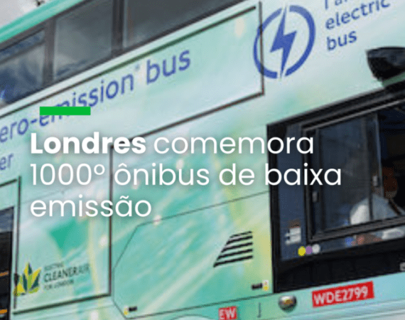 Londres comemora 1000º ônibus de baixa emissão