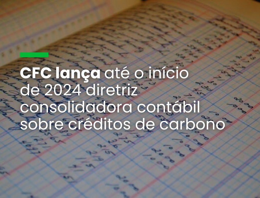 Orientação contábil ajudará empresas a reconhecer, mensurar e evidenciar créditos de carbono