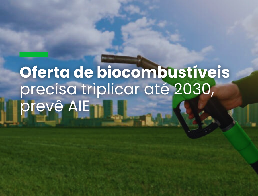 Oferta de biocombustíveis precisa triplicar até 2030, prevê AIE