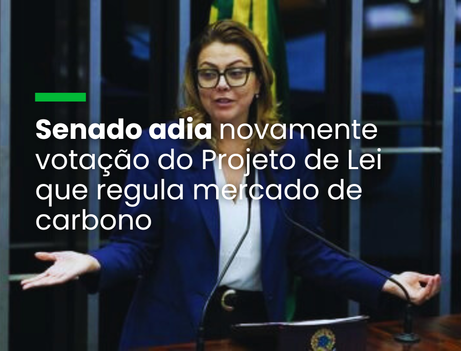 Senado adia novamente votação do Projeto de Lei que regula mercado de carbono