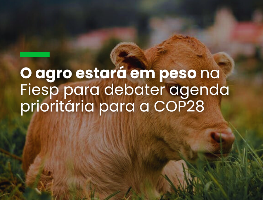 O agro estará em peso na Fiesp para debater agenda prioritária para a COP28