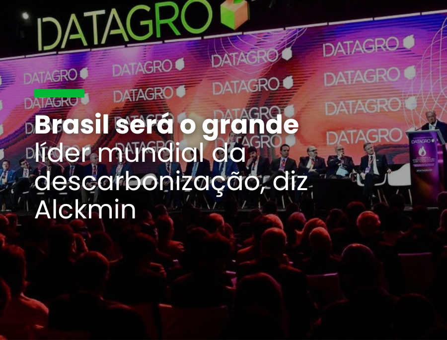 Brasil será o grande líder mundial da descarbonização, diz Alckmin