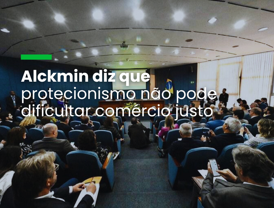 Alckmin diz que protecionismo não pode dificultar comércio justo