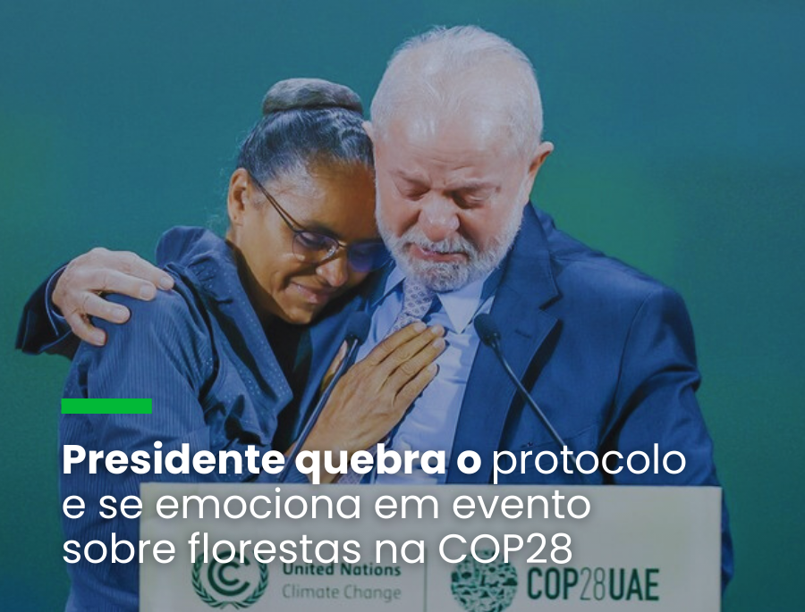 Marina e Lula durante a COP 28: compromisso com o meio ambiente envolve 23 ministérios. Foto: Ricardo Stuckert / PR