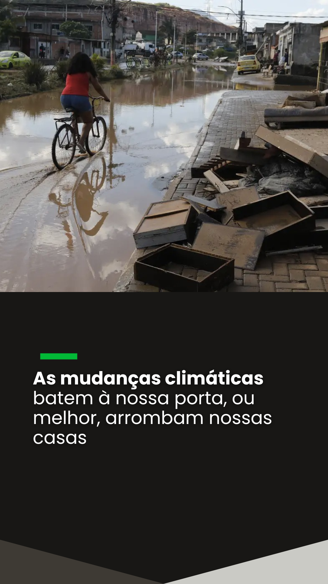 Alagamento no Rio. Foto: Fernando Frazão/Agência Brasil