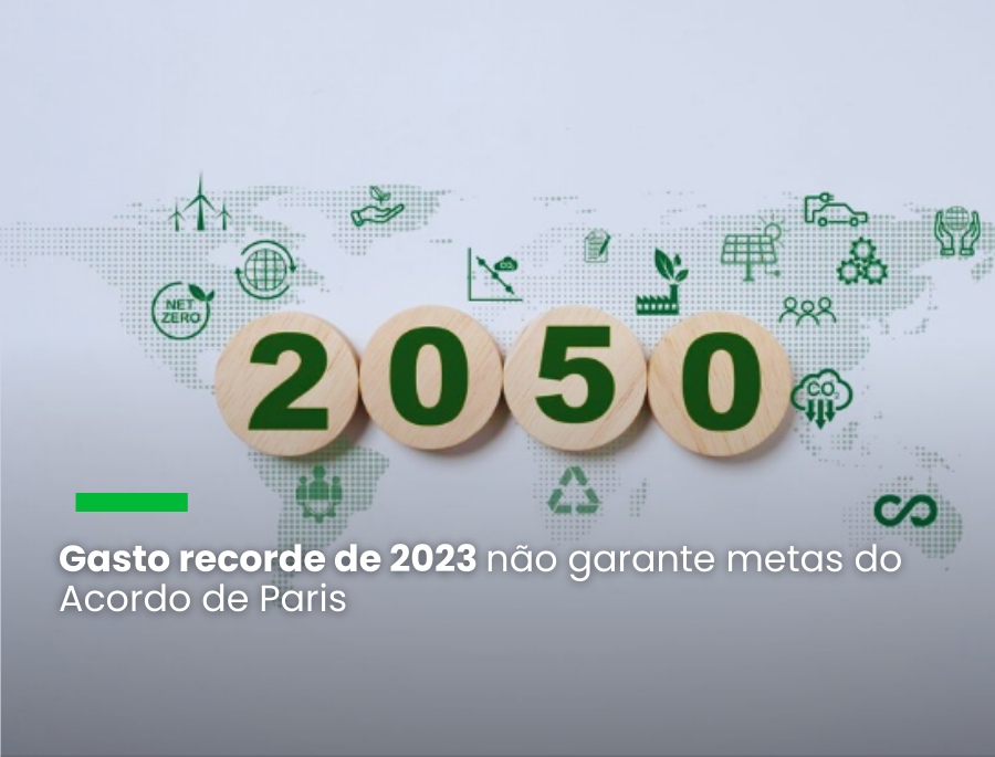 Investimento global em energia limpa 'não é nem de longe suficiente' até 2050