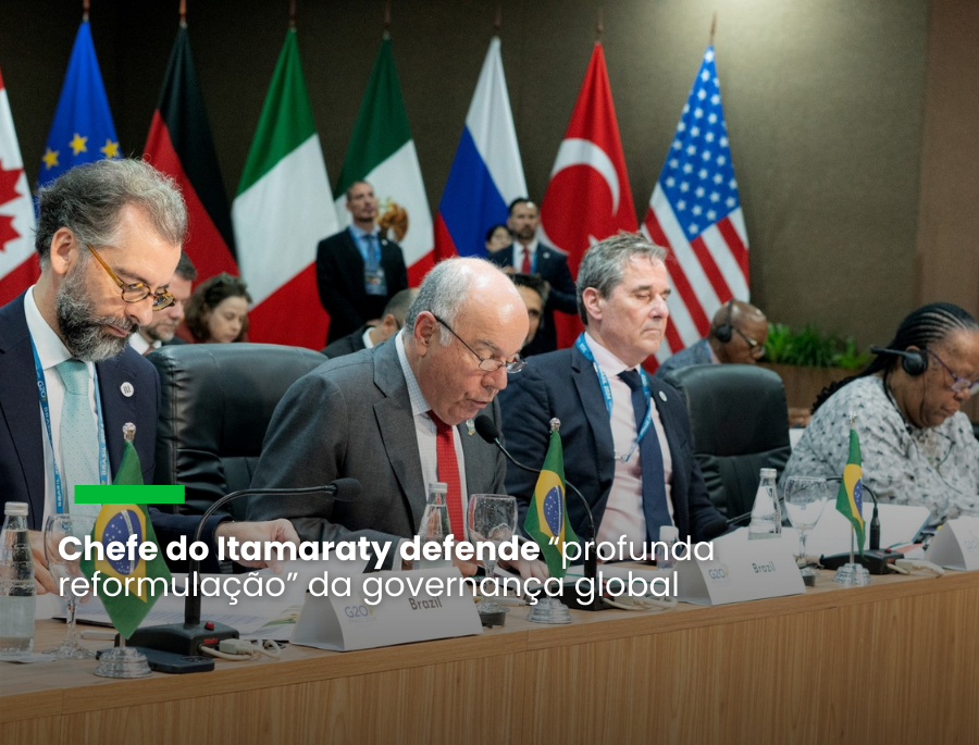 Mudanças climáticas são uma das guerras de 2024, disse o ministro Mauro Vieira no G20