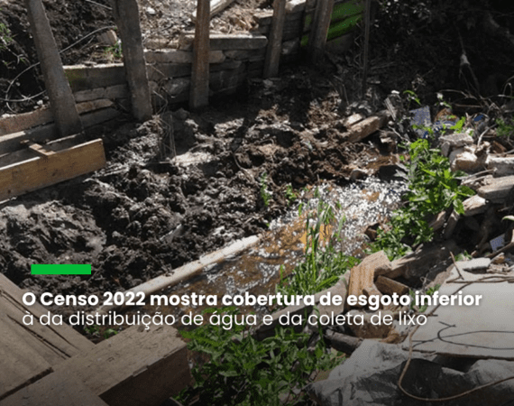 Apesar da expansão da rede de coleta de esgoto no país entre 2010 e 2022, 24,3% da população ainda utiliza métodos precários de esgotamento sanitário. Foto: Sophia Cabral/Prefeitura Municipal de Colombo. Divulgação IBGE