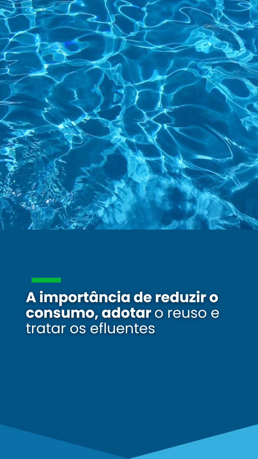 Tendências atuais de exploração, degradação e poluição dos recursos hídricos já atingiram proporções alarmantes e podem afetar a disponibilidade do recurso em um futuro próximo