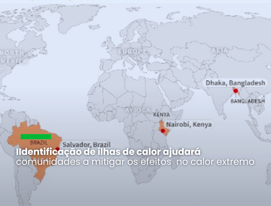 A Administração Federal Oceânica Atmosférica (NOAA) dos Estados Unidos vai trabalhar com cientistas comunitários localizar os bairros mais quentes em 14 cidades do país e quatro do exterior