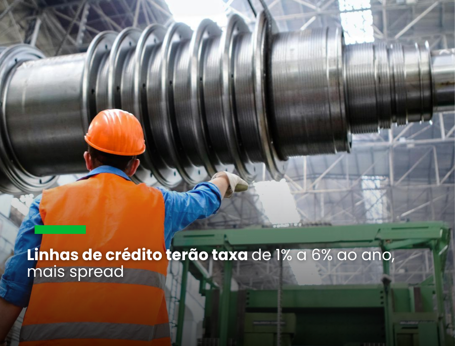 Companhias de todos os portes terão crédito a juros baixos para compra de máquinas, projetos customizados e capital de giro