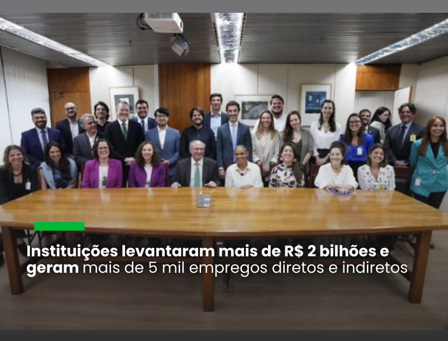 O evento reuniu representantes de empresas inovadoras focadas no enfrentamento das mudanças climáticas
