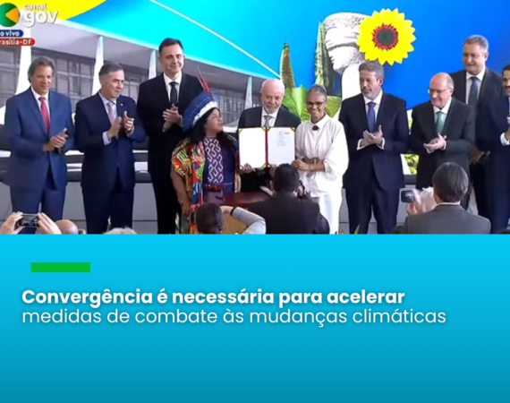 Participaram do evento o ministro do Supremo Supremo Tribunal Federal, Luís Roberto Barroso, e os presidentes do Senado, Rodrigo Pacheco, e da Câmara, Arthur Lira