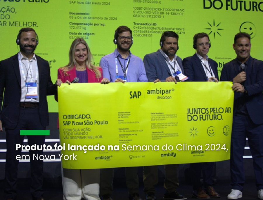 Clientes poderão neutralizar emissões de gases de efeito estufa adquirindo créditos de carbono internacionalmente certificados por meio da plataforma de tecnologia da Ambipar