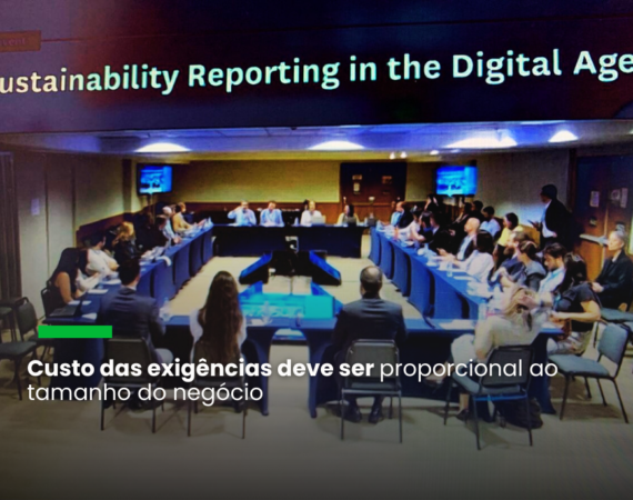 Tecnologia pode ajudar a amenizar os custos, segundo os participantes do debate sobre “Relatórios de Sustentabilidade na Era Digital”